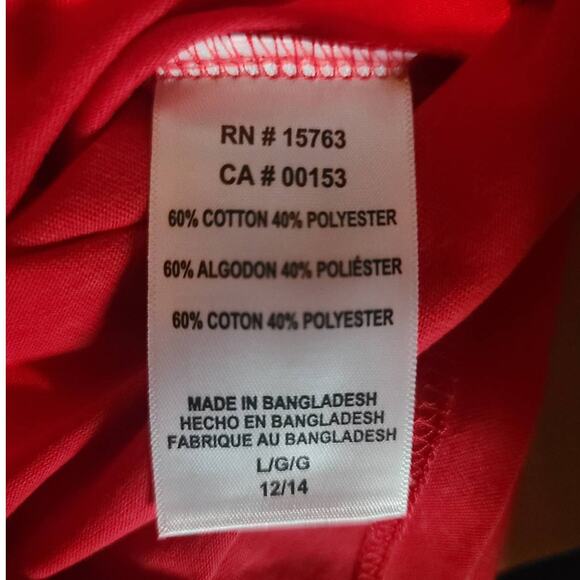 NEW NHL Red Blue White Cotton Long Sleeve Tee shirt - LARGE - Picture 5 of 5